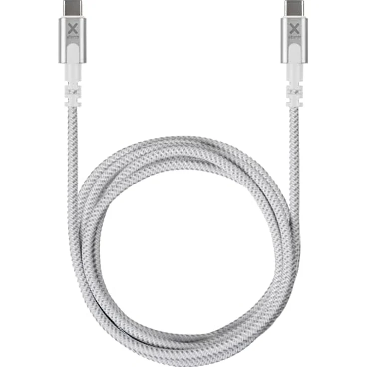 Xtorm Original Cable Series, USB-C zu USB-C PD Kabel, 240W Schnellladekabel, 2 Meter, weiß – Bild 1