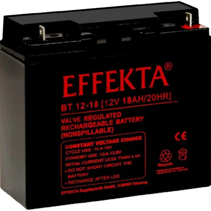Effekta BT12-18 12V 18Ah Blei Akku / Blei-Vlies Akku AGM VRLA – Bild 4