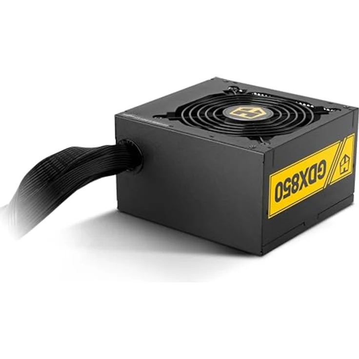 NOX Hummer GDX 850W 80 Plus Gold, ATX 3.1 Netzteil mit 850W, S-ATA, PCIE 5.1, ultra-leisem 120mm Lüfter, Schwarz – Bild 4