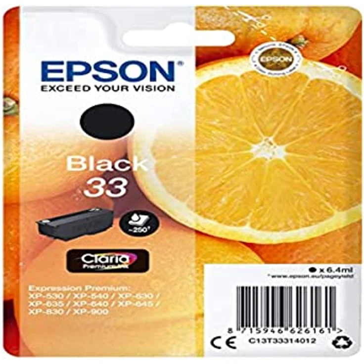 Epson C13T33314022 Schwarz Original Tintenpatronen Pack of 1 – Bild 2