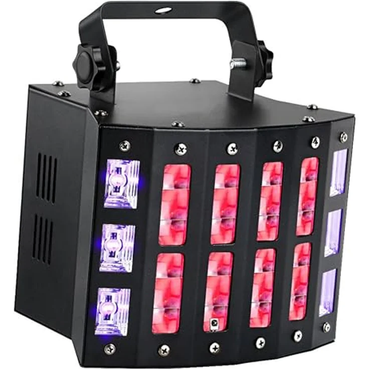 N-Gear DB-42 / 3-1 Derby (LED), Multifunktionaler Scheinwerfer mit RGB-LEDs, Schwarz – Bild 1