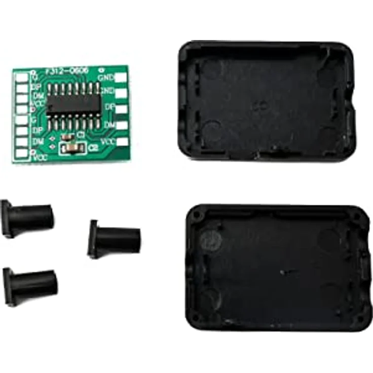 System-S USB 2.0 PCBA Hub 1 zu 2 Splitter mit Hülle Leiterplatte Adapter in Schwarz – Bild 3