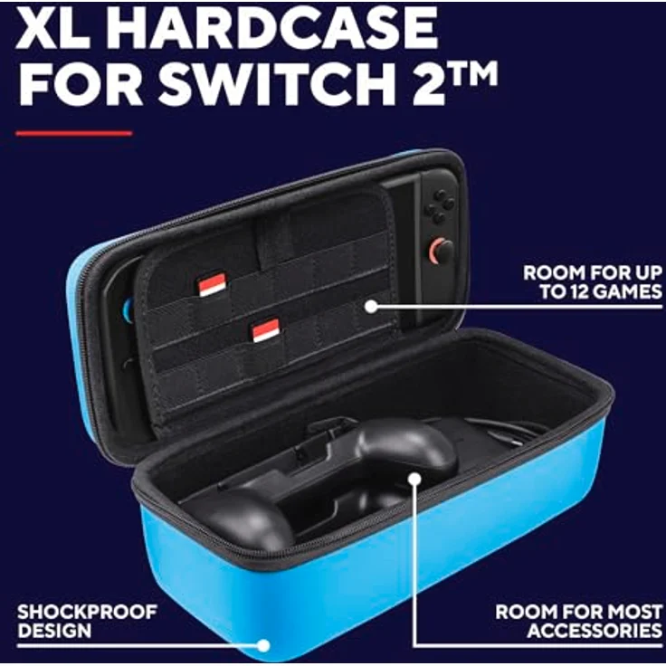 Trust GXT1252B XL HARDCASE SWITCH 2, Tragetasche für Nintendo Switch 2, stoßfest mit Tragegriff, kompakte Bauweise – Bild 2