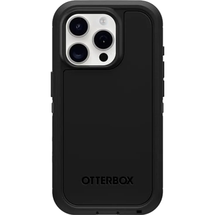 OtterBox Defender XT Hülle für iPhone 15 Pro mit MagSafe, stoßfest, ultra-robust, schützende Hülle, 5x getestet nach Militärstandard, Schwarz, Keine Einzelhandelsverpackung – Bild 1