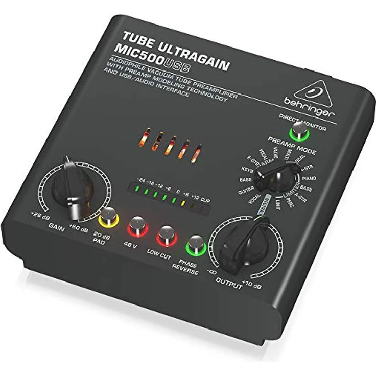 Behringer mic500usb Tube Ultragain Vorverstärker (9 ° - Preisvergleich – Bild 3