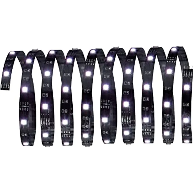 Paulmann 704.30 Function YourLED ECO Basisset 3m RGB 14,5W 230/12V Niedervolt 24VA Schwarz Kunststoff 70430 LED Lichtband Lichtstreifen Lichtschlauch