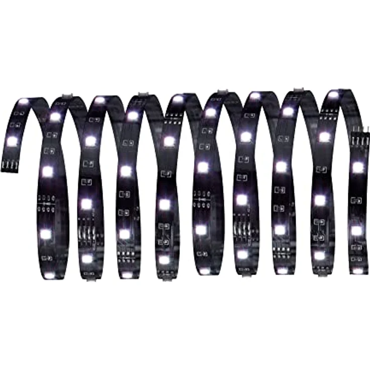 Paulmann 704.30 Function YourLED ECO Basisset 3m RGB 14,5W 230/12V Niedervolt 24VA Schwarz Kunststoff 70430 LED Lichtband Lichtstreifen Lichtschlauch – Bild 1