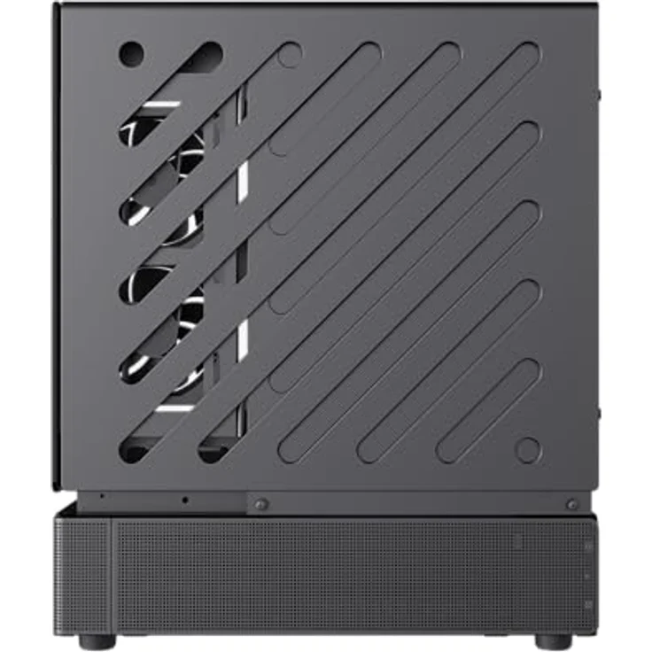 GameMax GAMEMAX N80 BK, Midi Tower Gehäuse ohne Netzteil, ATX, 5x ARGB Lüfter, 2x USB 3.0, 1x USB Type-C, Glasfenster – Bild 7