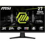 MSI MAG 274QF X24, 27" WQHD Gaming Monitor mit Rapid IPS Panel, 2560x1440, 240Hz, 0,5ms, HDR Ready, AMD FreeSync Premium, AI Vision, HDMI 2.0b, DisplayPort 1.4, neigbar, VESA kompatibel, Schwarz