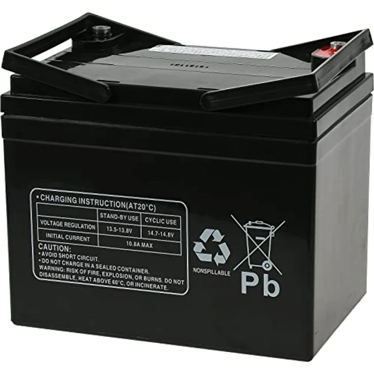 akku-net Bleiakku (multipower) MP36-12C zyklenfest, 12V, Lead-Acid, Schwarz – Bild 2