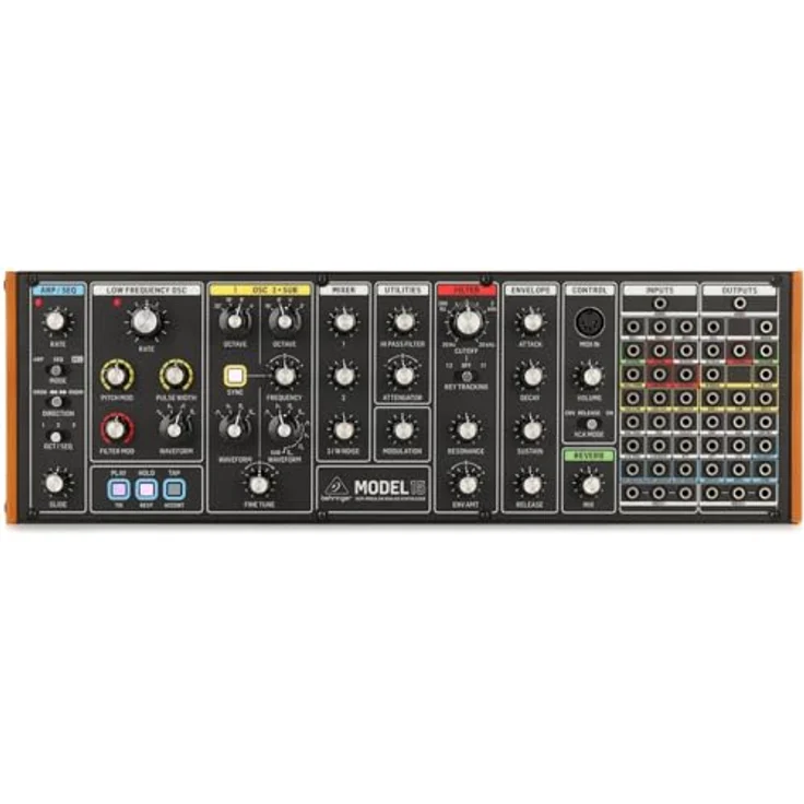 Behringer Model 15, Analog Synthesizer im Desktop-Gehäuse, Moog Grandmother Clone mit 2 Oszillatoren und 24dB Lowpass Filter – Bild 1