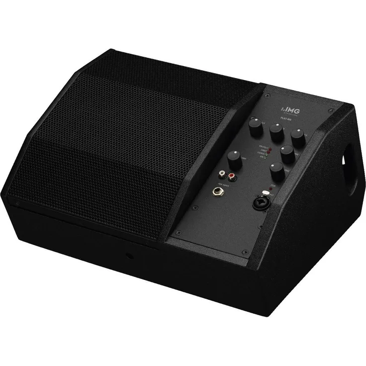 Img Stage Line Aktive PA-Bühnenmonitorbox, 1x 100 W, kompakt, Class-D-Verstärker, schwarz