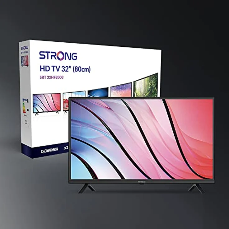 STRONG SRT 32HF2003 | HD TV | 32'' | 80 cm | HD Ready | DVB-T2/C/S2 | Hotelmodus | Kindersicherung | VESA 200x200 | CI Einschub | USB | HDMI | schwarz – Bild 2