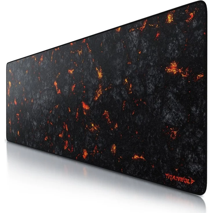 Titanwolf XXXL Speed Mauspad 1200 x 400 x 3 mm, große Schreibtischauflage, abwaschbar, rutschfeste Rückseite, Lava