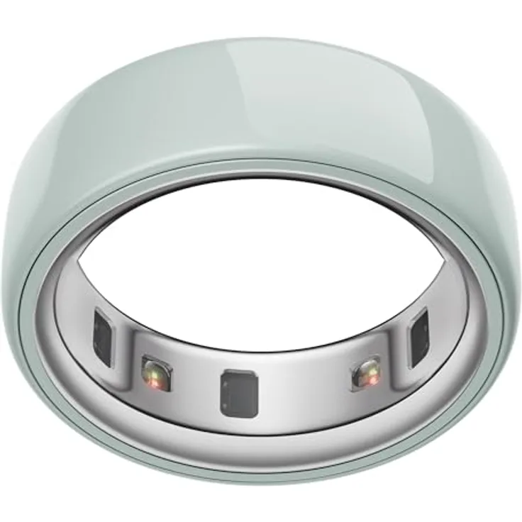 Oura Ring 4 Ceramic (6, Tide), Smart Ring in Grün mit fortschrittlicher Gesundheitsüberwachung und bis zu 8 Tagen Akkulaufzeit