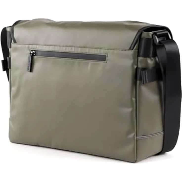 Strellson Stockwell 2.0 Dorian Messenger Bag, wasserdichte Umhängetasche für Herren, grau, 37 x 12 x 26 cm – Bild 4