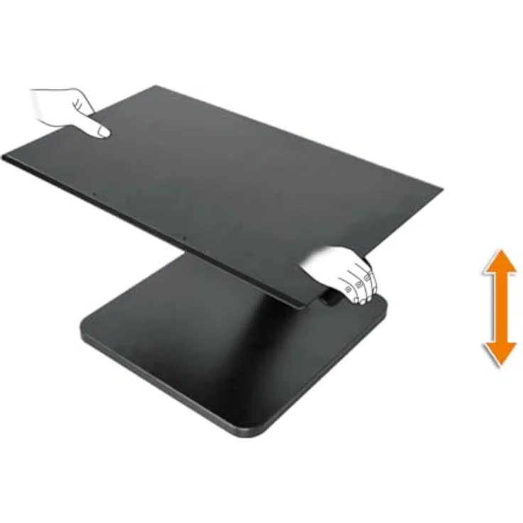 my wall HT50L, höhenverstellbarer Laptop Ständer mit Neigung bis 45°, belastbar bis 5 kg, ergonomisches Zubehör für komfortables Arbeiten – Bild 2