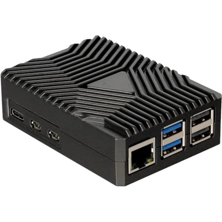 Joy-it RB-AlucaseP5-09 SBC-Gehäuse Passend für (Entwicklungskits): Raspberry Pi inkl. passiven Kü