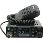 maas funk-elektronik importeur Funkgerät MAAS KCB-4000 CB Mobilfunkgerät, sprachgesteuertes Vox-Mikrofon, 12/24 Volt, großes LCD-Farbdisplay, Multinorm-Version, 6 pol. GDCH Anschluss, 4 Watt, Schwarz