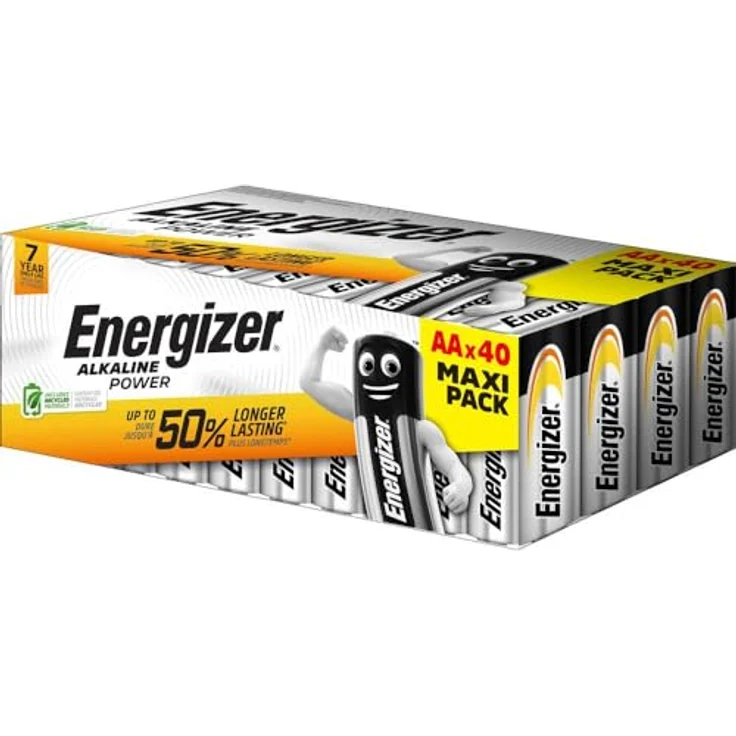 Energizer 40er Pack Alkaline Power Mignon (AA) Batterie, LR06 (1,5 V, 40 St) – Bild 2