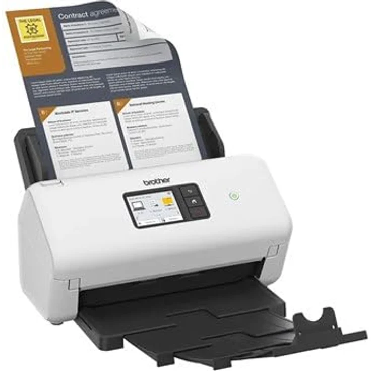 Brother ADS-4500W Dokumentenscanner, Dual CIS, Duplex, A4, 600 dpi x 600 dpi, bis zu 35 Seiten-Min. (einfarbig) - bis zu 35 Seiten-Min. (Farbe), automatischer Dokumenteneinzug (60 Blätter), bis zu 5250 Scanvorgänge-Tag, USB 3.0, LAN, Wi-Fi(n), USB 2.0 (Host) – Bild 9