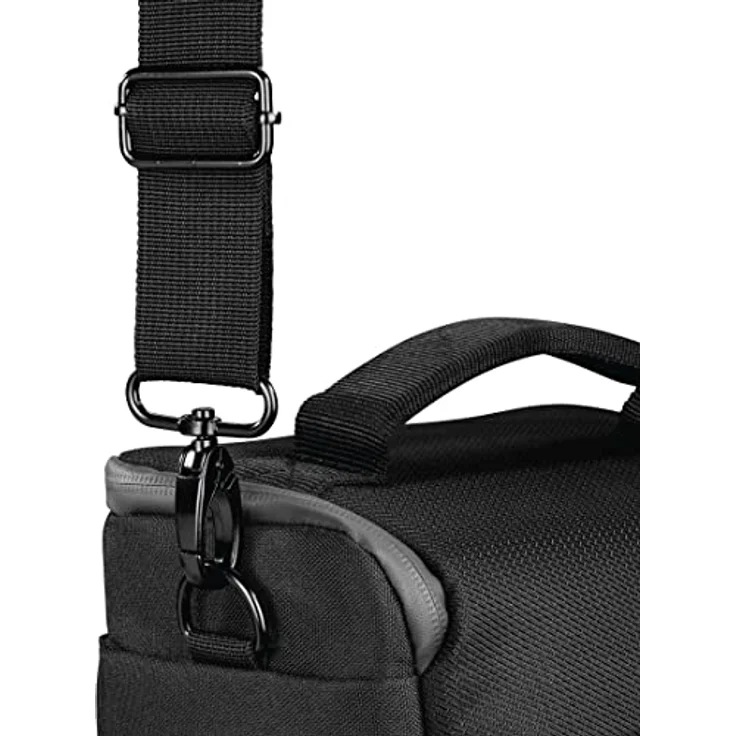 Hama Matera, Kameratasche für Digitalkameras, Schwarz, mit Doppelreißverschluss, abnehmbarem Schultergurt und verstellbaren Inneneinteilern – Bild 12