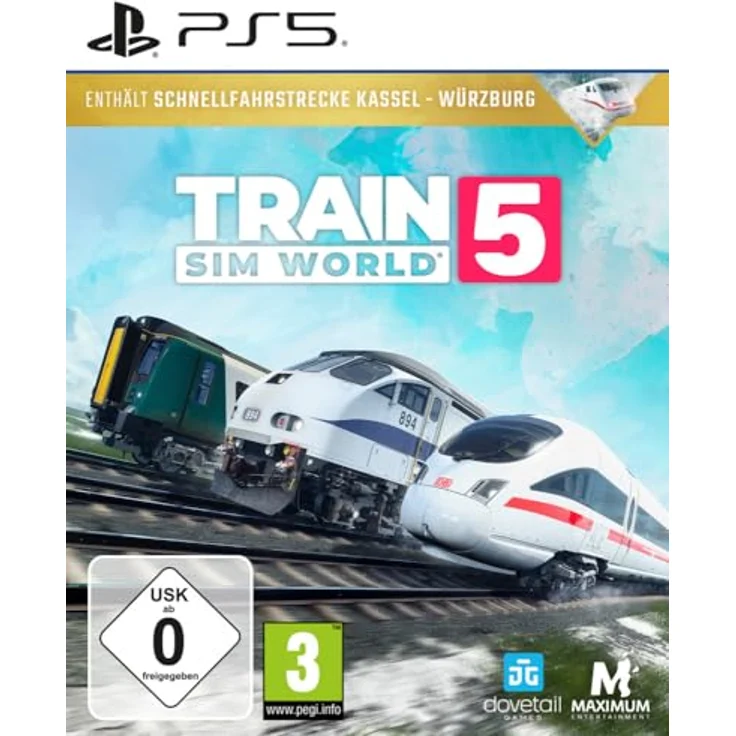 maximum entertainment uk limited Train Sim World 5 [PS5], Herausfordernde Zugsimulation mit ZUGBEGLEITER-MODUS und LIVE-KARTE – Bild 1