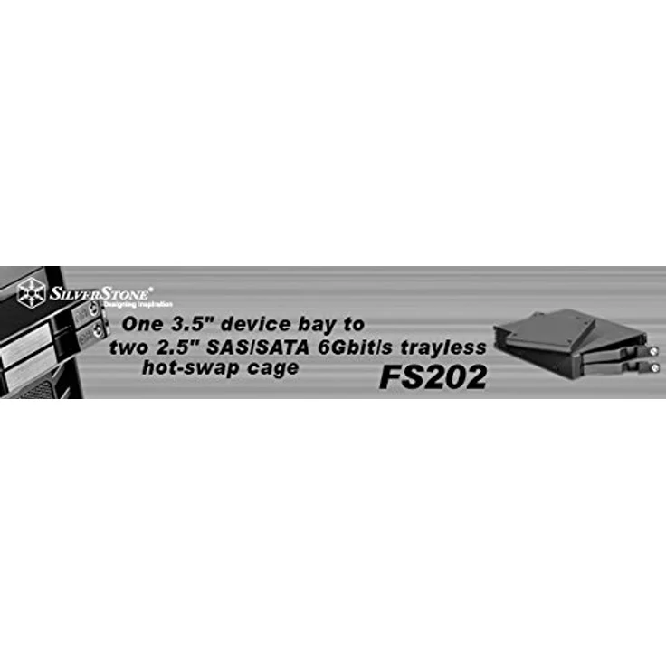 SilverStone SST-FS202B - trägerloser 3,5''Aluminium Hot Swap-Festplatten-Wechselrahmen für 2 x 2,5'' SAS-SATA-HDDs oder SSDs mit Metallschloss an jeder Einschubtür und Statusanzeige-LEDs, schwarz – Bild 17