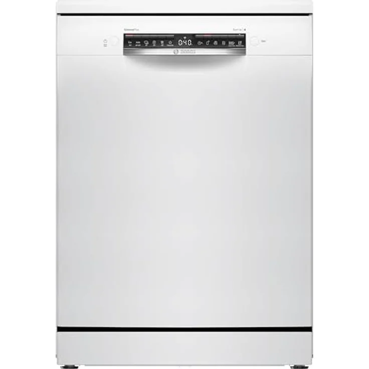 Bosch SMS4EVW08E, Energieklasse B, Smarter Geschirrspüler Freistehend 60 cm, Serie 4, Rackmatic, automatische Türöffnung, Intensive Reinigung, Automatikprogramme, Programmassistent, Weiß, AquaStop – Bild 1