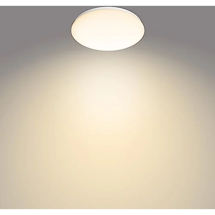 PHILIPS Moire Wand- und Deckenleuchte, 17W, warmweiß, weiß – Bild 2