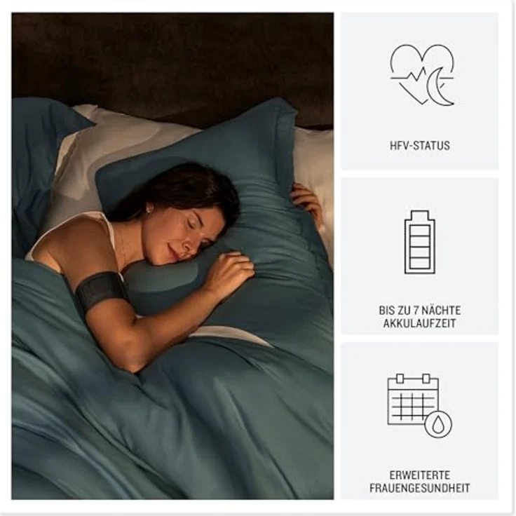 Garmin Index Sleep Monitor L/XL, Schlafarmband mit Sleep Score und HFV Status, Schwarz – Bild 4