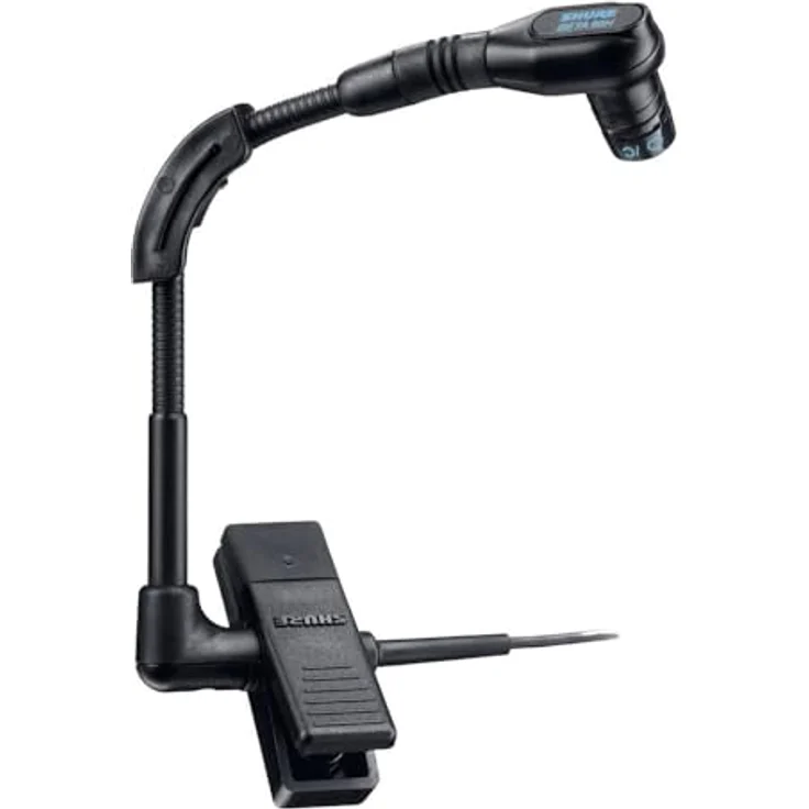 Shure BETA 98H-C Miniatur-Clip-On-Kondensatormikrofon für Saxophon-Blechbläser, mit Nierencharakteristik, Schockabsorber und Vorverstärker (XLR) – Bild 2