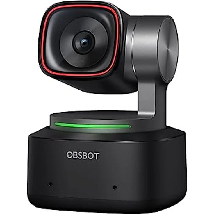 OBSBOT Tiny 2 - PTZ 4K Webcam mit KI-Tracking, Sprachsteuerung, Gestensteuerung, Autofokus, USB3.0, Mehreren Modi, Webcam für PC, Konferenzen, Streaming, Videotelefonate, Zoom. – Bild 1