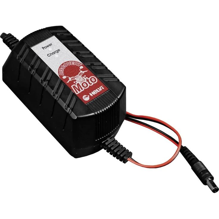 Helvi 77240 Kfz-Ladegerät 12V 1.5A, elektronisches Batterieladegerät mit Überspannungsschutz für AGM-, GEL- und Nassbatterien