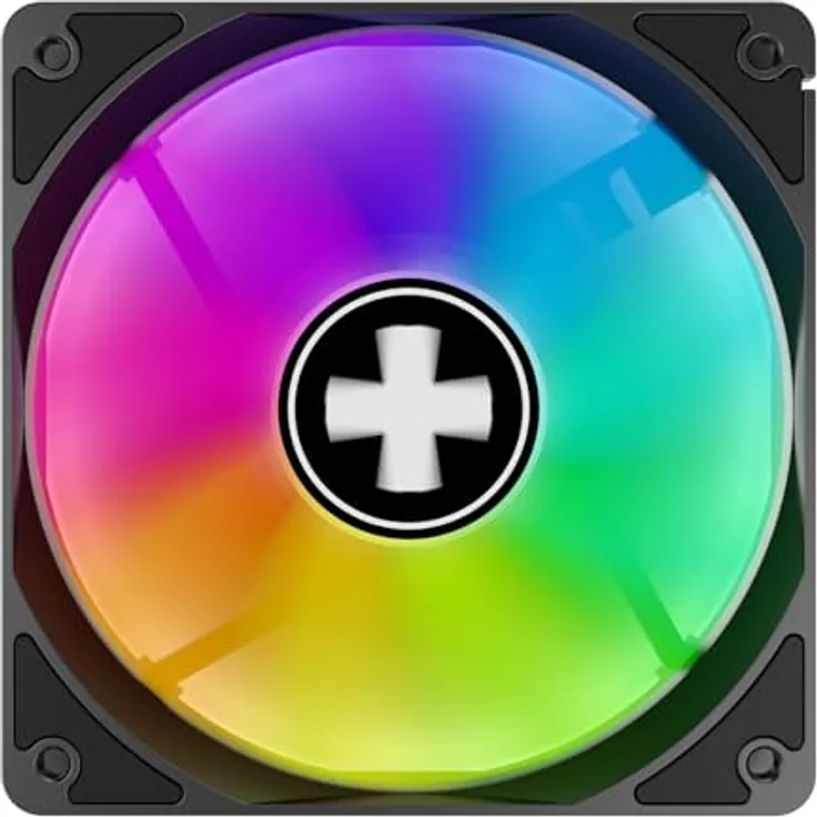 Xilence XPF120X.ARGB 120mm Gehäuselüfter, PWM gesteuert mit ARGB-Beleuchtung, leise & effizient, Hydro-Lager, hoher Luftdurchsatz für Gaming-Setups