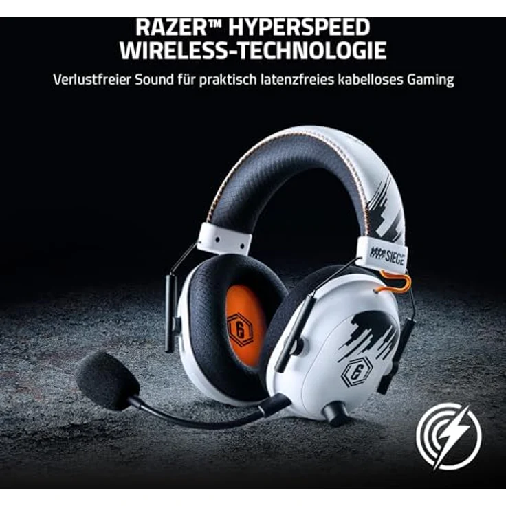 Razer BlackShark V2 PRO Special Edition Headset ohrumschließend 2,4 GHz kabellos, kabelgebunden 3,5 mm Stecker Geräuschisolierung Six Siege – Bild 4