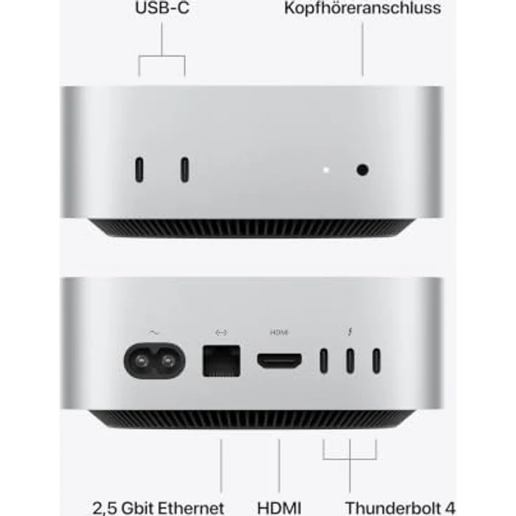 Apple Mac mini (2026) M6, 16 GB RAM, 256 GB SSD, macOS Desktop-PC – Bild 4
