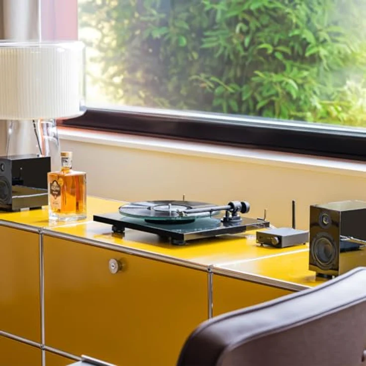 Pro-Ject Audio Systems T1 Evo Phono Plattenspieler mit integriertem Vorverstärker (schwarz) – Bild 2