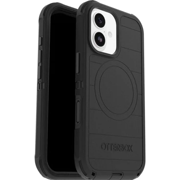 OtterBox Defender Series Pro MagSafe Hülle für iPhone 17, stoßfest, sturzsicher, extrem robust, 7X militärisch getestet, Schwarz, keine Einzelhandelsverpackung