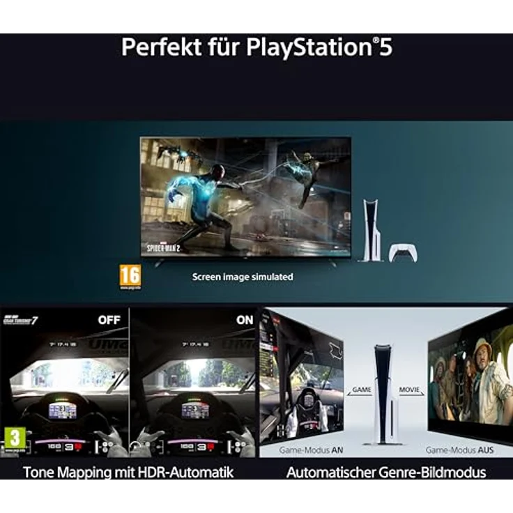 Sony BRAVIA 8 OLED 55 Zoll 4K HDR Google Smart TV (2024) | Gaming Features, IMAX Enhanced, Dolby Vision Atmos, Chromecast, Apple AirPlay, 120Hz 55XR80, Schwarz – Bild 5