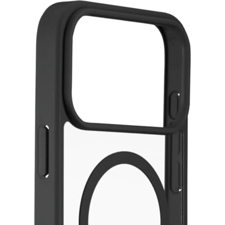 Hama Handyhülle für iPhone 17 Pro Max, MagSafe Case mit Kantenschutz, Kameraschutz, rutschfester Oberfläche, geschützten Seitentasten, durchsichtig/schwarz – Bild 4