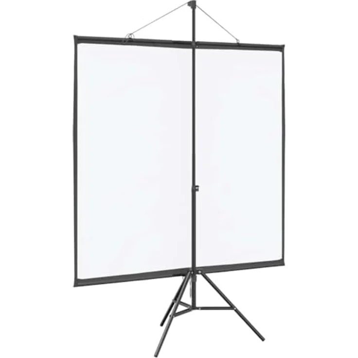 vidaXL Beamer Leinwand mit Stativ 81 Zoll 1:1, Projektionswand aus 100% Polyester, tragbar und langlebig – Bild 5