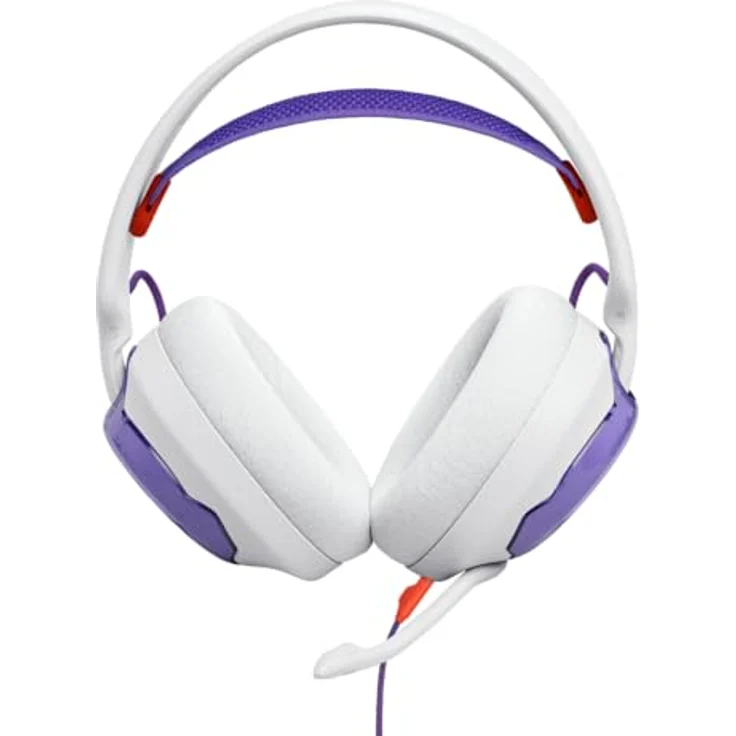JBL Quantum 250, Kabelgebundene Over-Ear-Gaming-Kopfhörer mit JBL Quantum Spatial Sound, Mikrofon mit Geräuschunterdrückung, 3,5-mm-Kabel, kompatibel mit Apple/PC/Xbox/Playstation/Nintendo Switch, Weiß – Bild 3