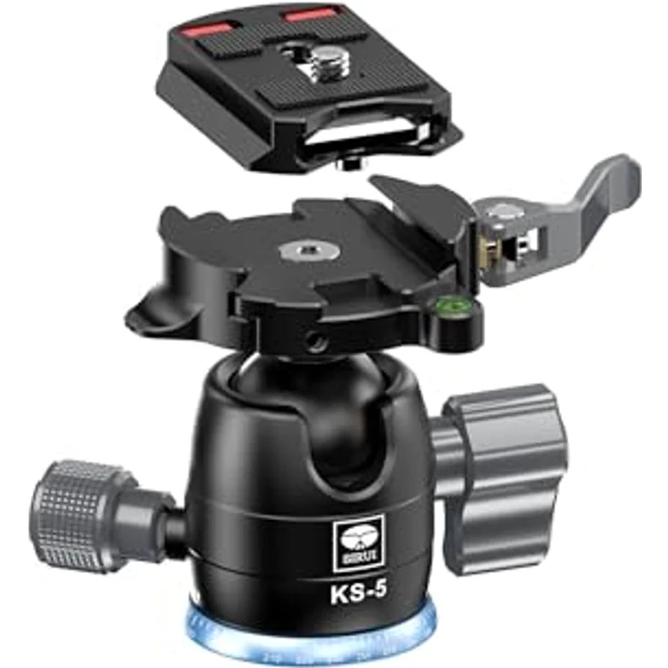 SIRUI KS-5 Kugelkopf für Stativ, 360° Panorama, Aluminium, 29 mm, Max. Belastbarkeit 10 kg – Bild 5