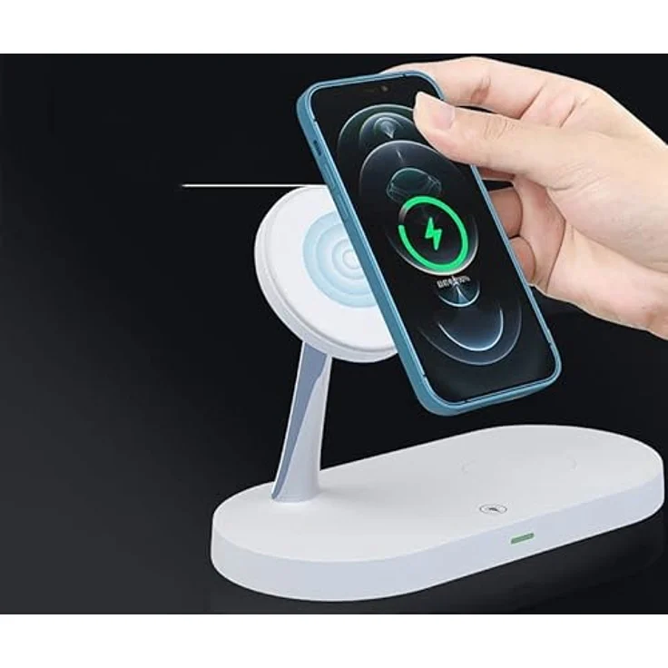 TECH-PROTECT A12 3w1 Magnetic MagSafe Wireless Charger White – Bild 4