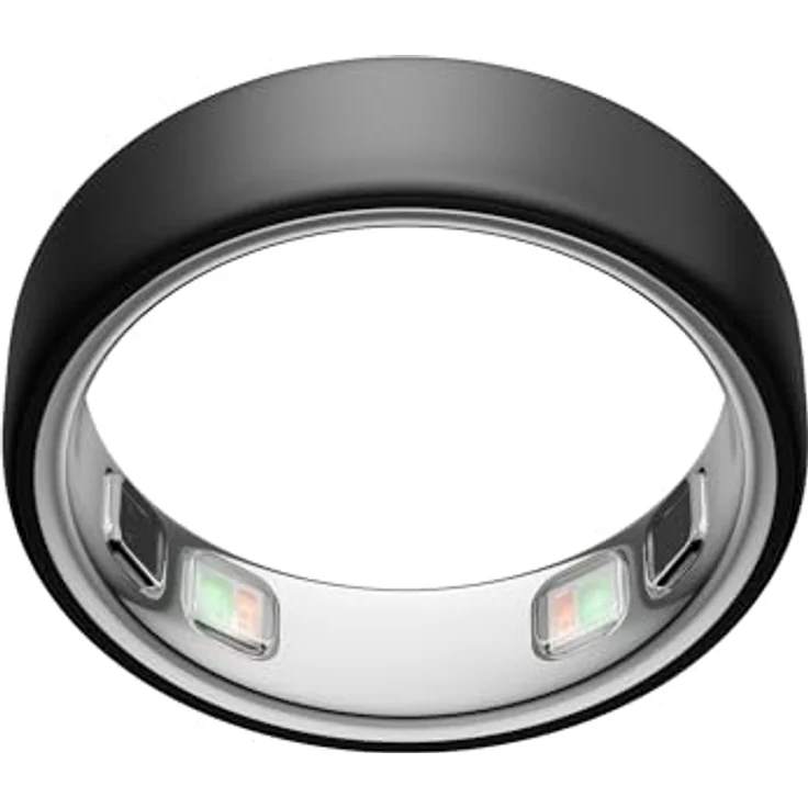 OURA Ring 5, Smart Ring für Gesundheitstracking, Größe 8, Stealth Black – Bild 1