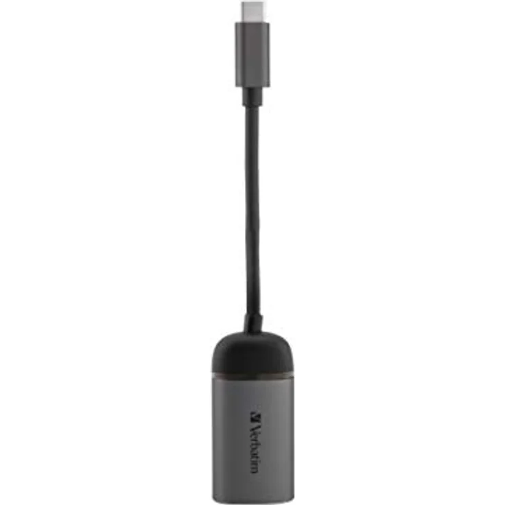 Verbatim USB-C auf Gigabit Ethernet Adapter, für USB-C-fähige Laptops, Notebooks, MacBooks uvm, kompaktes Design, USB-C zu GbE, USB-C Netzwerk-Adapter, inkl. 10 cm USB-C-Kabel – Bild 3