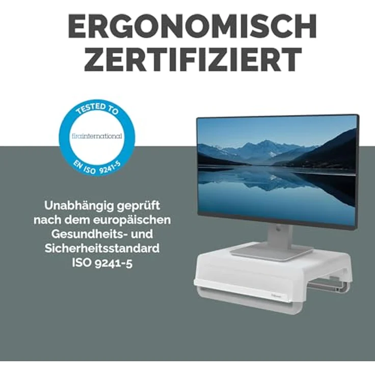 FELLOWES Breyta Monitorständer, weiß, 3 Höheneinstellungen, ideal für hybrides Arbeiten – Bild 8