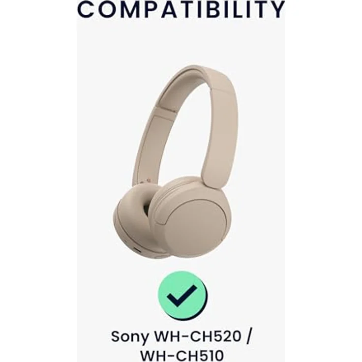 kwmobile Neopren Tasche für Sony WH-CH520 / WH-CH510 - Robuste Schutzhülle in Schwarz – Bild 2