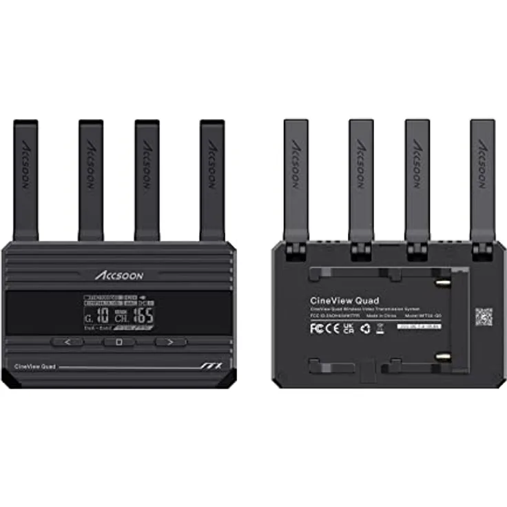 Accsoon CineView Quad Drahtlos SDI/HDMI Video Sender und Empfänger Set 0.06S Niedrige Latenz, 500ft Reichweite, Dual-Band-Übertragung Störsicheres - Preisvergleich